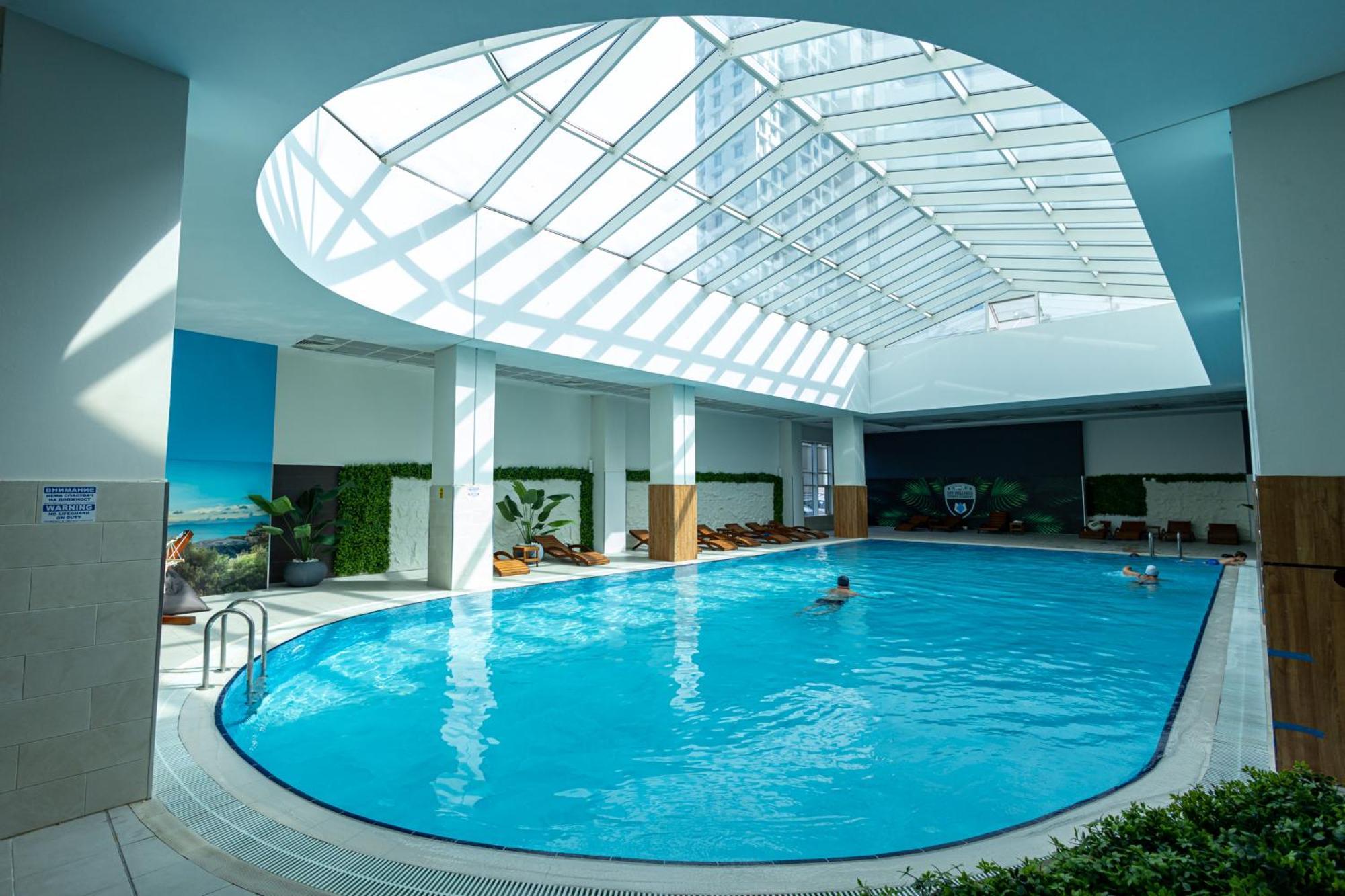19Th & 18Th Floor Secure Apartments With Pool & Fitness & Parking Included In Price Скопье Экстерьер фото